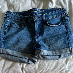 Universal Thread Blue Jean Shorts with Cuffed Hem